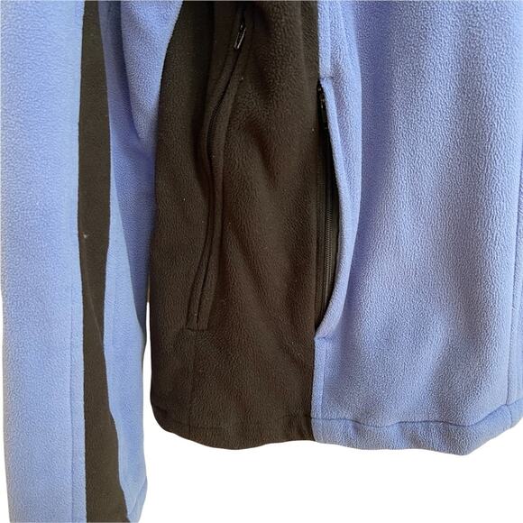 Karbon Purple and Black Fleece Zip Up Sweatshirt - Picture 5 of 8